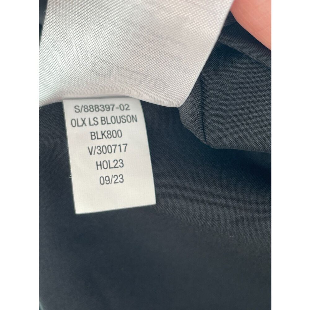 Banana Republic Black V Neck Faux Wrap Midi Dress With Belt Size 12 - Picture 5 of 5